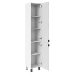 Пенал АСБ-Мебель Дора 35 см напольный правый белый - фото 5