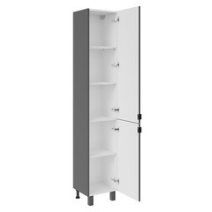 Пенал АСБ-Мебель Дора 35 см напольный правый серый - фото 5