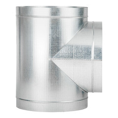 Тройник для круглых воздуховодов d400 мм 90° оцинкованный - фото 3