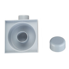 Трап душевой горизонтальный АНИ пласт с гидрозатвором 150х150 мм d50 мм решетка из нержавеющей стали (TA5112) - фото 4