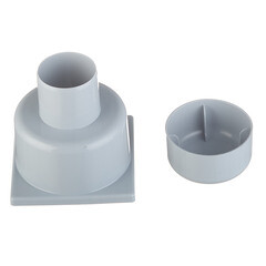 Трап душевой вертикальный АНИ пласт с гидрозатвором 100х100 мм d50 мм пластиковая решетка (TA5204) - фото 3