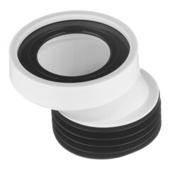 Изображение товара Эксцентрик переходной АНИ пласт для присоединения унитаза 40 мм (W0420)