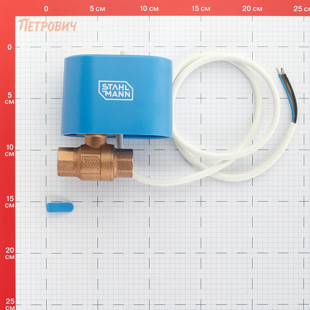 Кран шаровой с электроприводом бронзовый Stahlmann 1/2 ВР(г) х 1/2 ВР(г) прямой 12 В (2282755) Вид№4