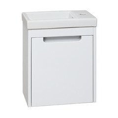 Тумба под раковину Runo Микра 40 см подвесная белая (1078) - фото 1