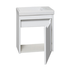 Тумба под раковину Runo Микра 40 см подвесная белая (1078) - фото 7