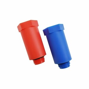 Заглушка полипропиленовая Valfex 1/2 НР красная/синяя (2 шт