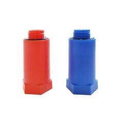 Заглушка полипропиленовая Valfex 1/2 НР красная/синяя (2 шт.) (10192020) - фото 4