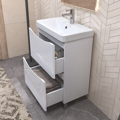 Тумба под раковину Vigo Glem 60 см напольная белая (tn.GLE.9595.60.2Y) - фото 7