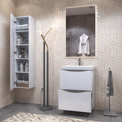 Тумба под раковину Vigo Glem 60 см напольная белая (tn.GLE.9595.60.2Y) - фото 4