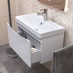 Тумба под раковину Vigo Glem 70 см подвесная белая (tp.GLE.9595.70.1Y) - фото 7