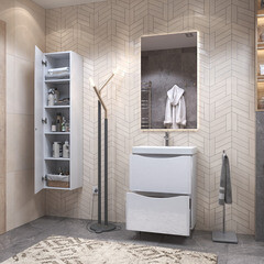 Тумба под раковину Vigo Glem 70 см напольная белая (tn.GLE.9595.70.2Y) - фото 4