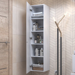 Пенал Vigo Glem 35 см подвесной белый - фото 6