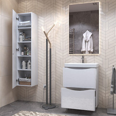 Пенал Vigo Glem 35 см подвесной белый - фото 4