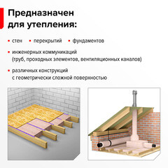 Утеплитель напыляемый полиуретановый Технониколь Master 850 мл - фото 6