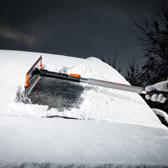 Щетка-скребок автомобильная для снега и льда 920-1330 мм телескопическая Stels - фото 2