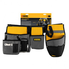 Сумка поясная для инструментов Denzel с ремнем 4 отделения - фото 6