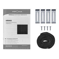 Варочная панель индукционная Krona Forte 60 4 конфорки черная - фото 3
