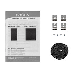 Варочная панель индукционная Krona Forte 45 3 конфорки черная - фото 3