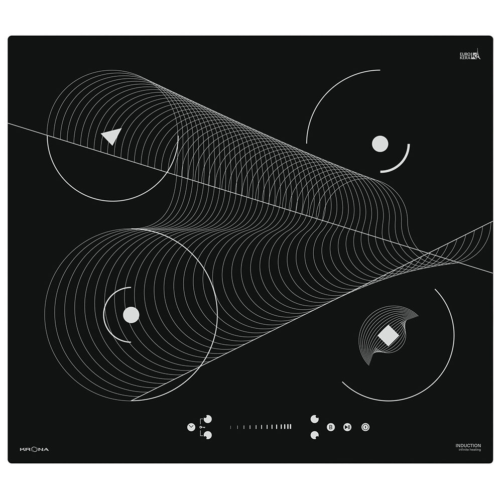 фото Варочная панель индукционная krona meridiana 60 4 конфорки черная
