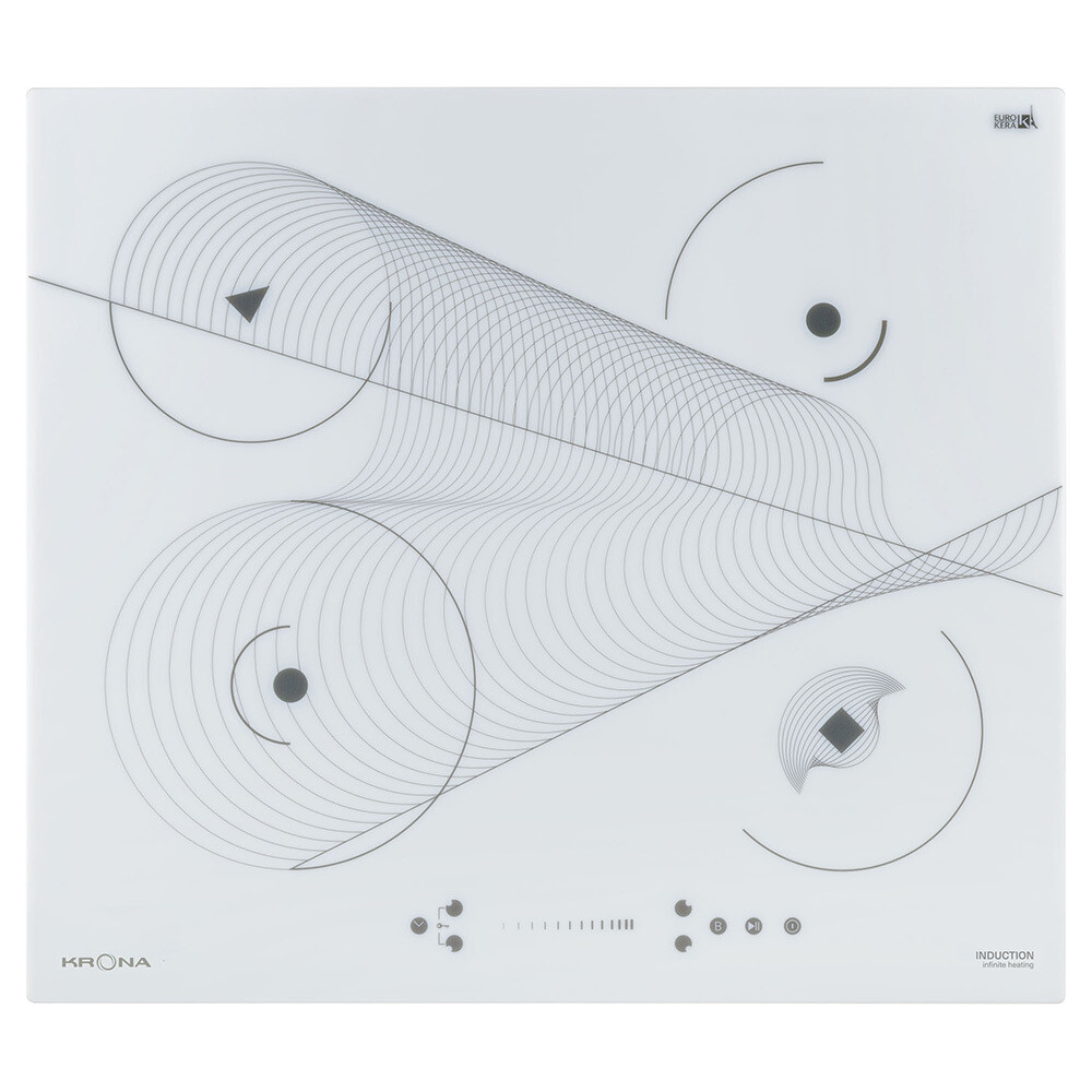 

Варочная панель индукционная Krona Meridiana 60 4 конфорки белая