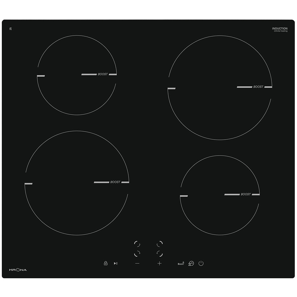

Варочная панель индукционная Krona Magier 60 BL 4BTK 4 конфорки черная