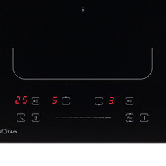 Варочная панель индукционная Krona Erde 30 BL 2BFTS 2 конфорки черная - фото 9