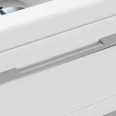 Тумба под раковину Cersanit Lara 70 см подвесная белая (64135) - фото 9