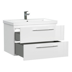 Тумба под раковину Cersanit Lara 70 см подвесная белая (64135) - фото 7