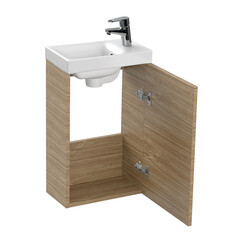 Тумба под раковину Cersanit Lara 40 см подвесная орех (63420) - фото 6