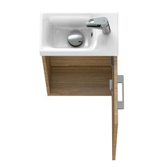 Тумба под раковину Cersanit Lara 40 см подвесная орех (63420) - фото 3