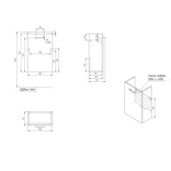 Тумба под раковину Cersanit Lara 40 см подвесная орех (63420) - фото 2