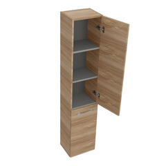 Пенал Cersanit Lara 30 см подвесной орех - фото 7