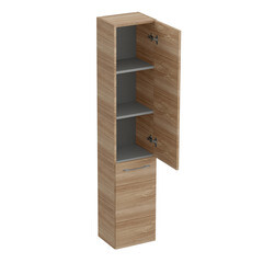 Пенал Cersanit Lara 30 см подвесной орех - фото 6