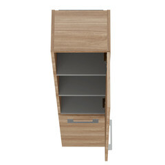 Пенал Cersanit Lara 30 см подвесной орех - фото 4