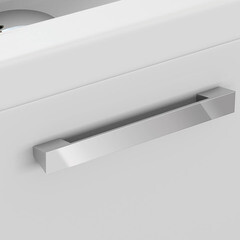 Тумба под раковину Cersanit Melar 50 см подвесная белая (64127) - фото 9