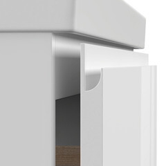 Тумба под раковину Cersanit Moduo Slim 50 см подвесная белая (64124) - фото 9