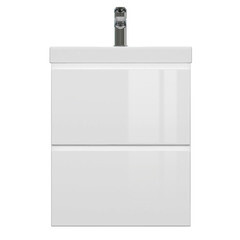 Тумба под раковину Cersanit Moduo Slim 50 см подвесная белая (64124) - фото 8
