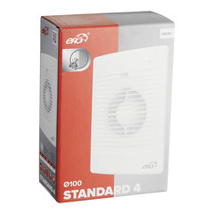 Вентилятор осевой Era Standard 4 с антимоскитной сеткой 180х250 мм d100 мм белый - фото 2