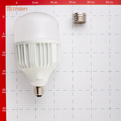 Лампа светодиодная Feron Е27/Е40 6400К 70 Вт 6600 Лм 220 В цилиндр T140 матовая - фото 2