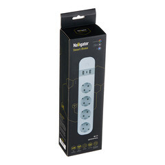 Умный удлинитель Navigator Smart Home NSH-PE-01 белый - фото 2