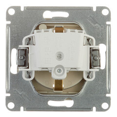 Розетка Systeme Electric AtlasDesign Aqua встраиваемая алюминий со шторками с крышкой (ATN440346) - фото 4