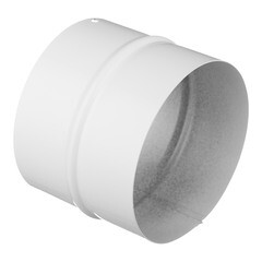 Изображение товара Соединитель для круглых воздуховодов d100 мм стальной белый