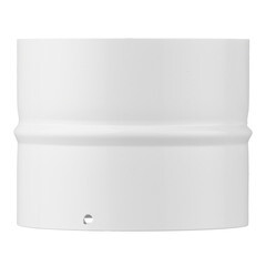 Соединитель для круглых воздуховодов d100 мм стальной белый - фото 2