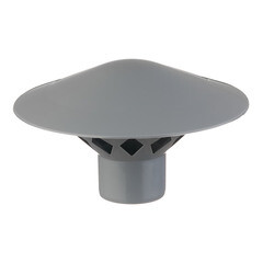 Грибок (дефлектор) Valfex d50 мм пластиковый с крышкой для внутренней канализации - фото 1