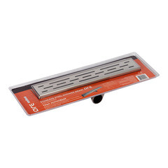 Лоток душевой Ore с гидрозатвором 400х65 мм d40 мм решетка из нержавеющей стали (Drain H4) - фото 3