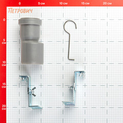 Лоток душевой Ore с гидрозатвором 400х65 мм d40 мм решетка из нержавеющей стали (Drain H4) - фото 2