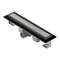 Изображение товара Лоток душевой АНИ пласт Мол с комбинированным затвором 62х450 мм d50 мм цельнометаллический (TLZ2045)