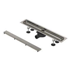 Лоток душевой Tece с сухим затвором 700х135 мм d50 мм решетка из нержавеющей стали (15103079) - фото 5