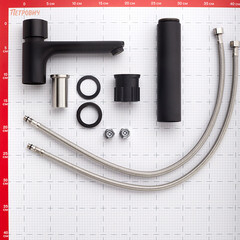 Смеситель для раковины высокий AM.PM X-Joy нажимной черный (F85A92522) - фото 2