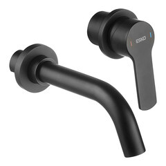 Смеситель для раковины встраиваемый Esko черный однорычажный (SM28 B) - фото 1